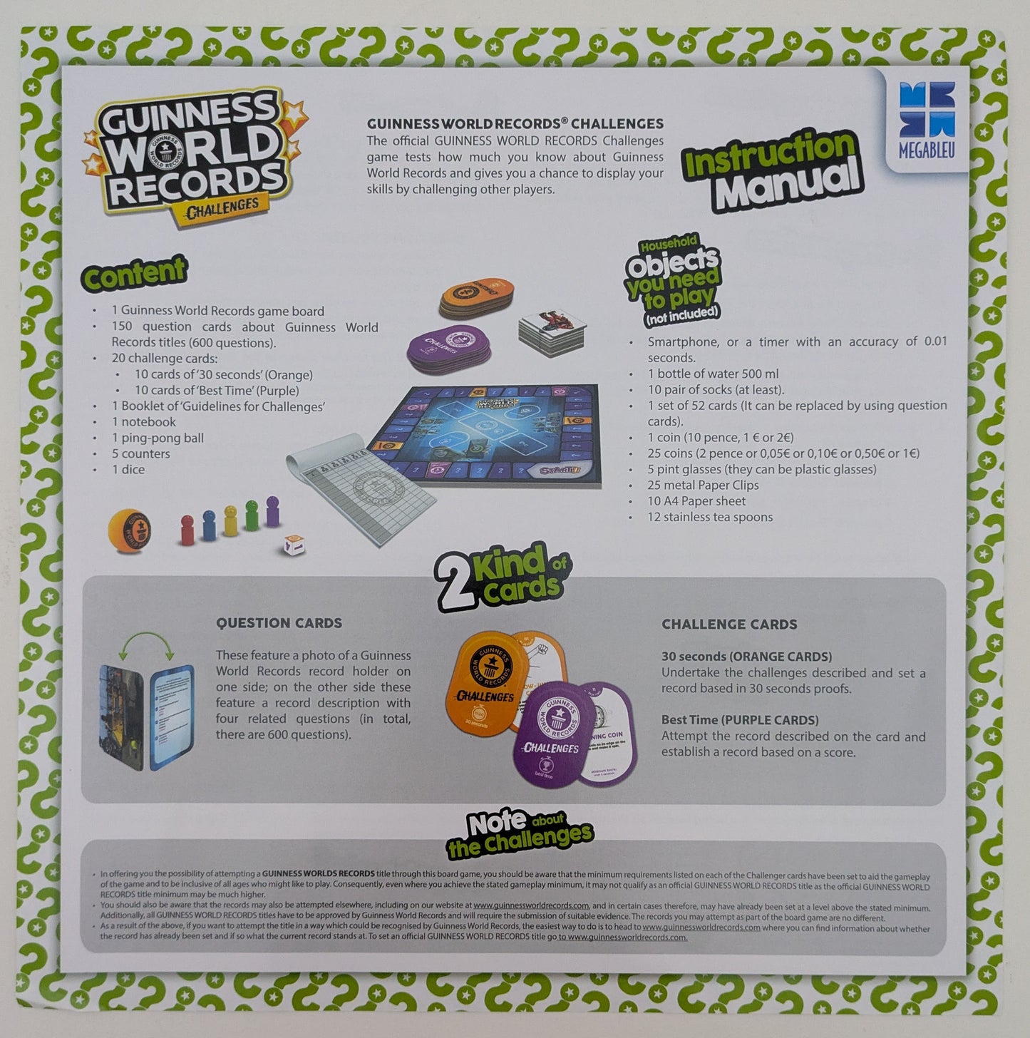 Race against the clock with wild challenges in Guinness World Records Challenges (2018).