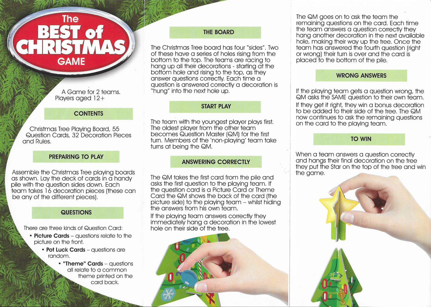 Read the official rules for The Best of Christmas Game (2019) and learn how to win.
