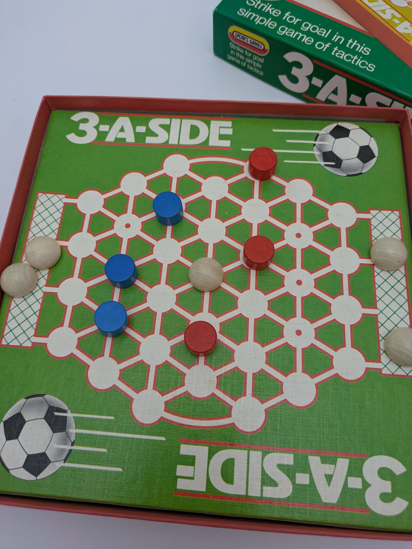 Red vs Blue in a Game of Quick Thinking and Strategy – 3-A-Side (1984)