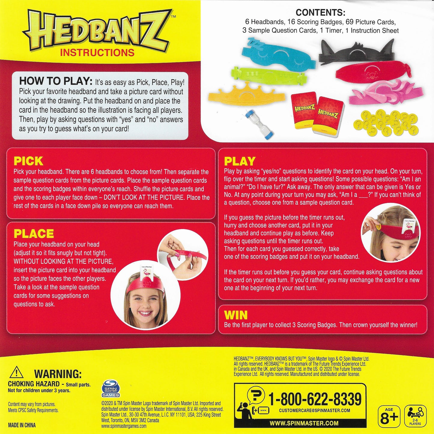 Rules of Play Headbanz (2020) Explained in Easy Steps