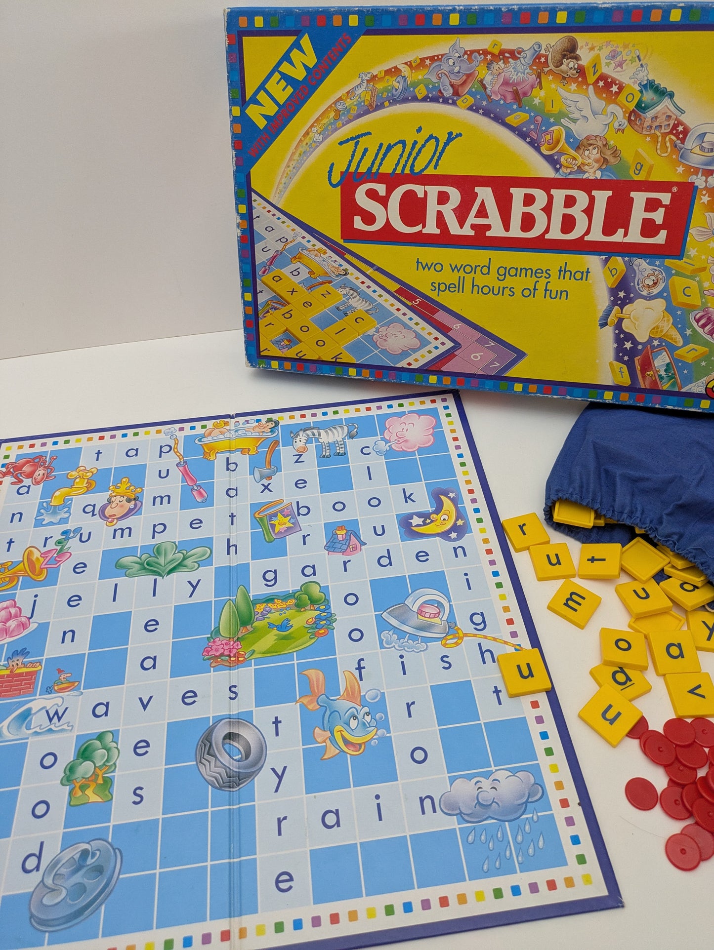 Scrabble Junior (1994) turns learning words into exciting family fun.