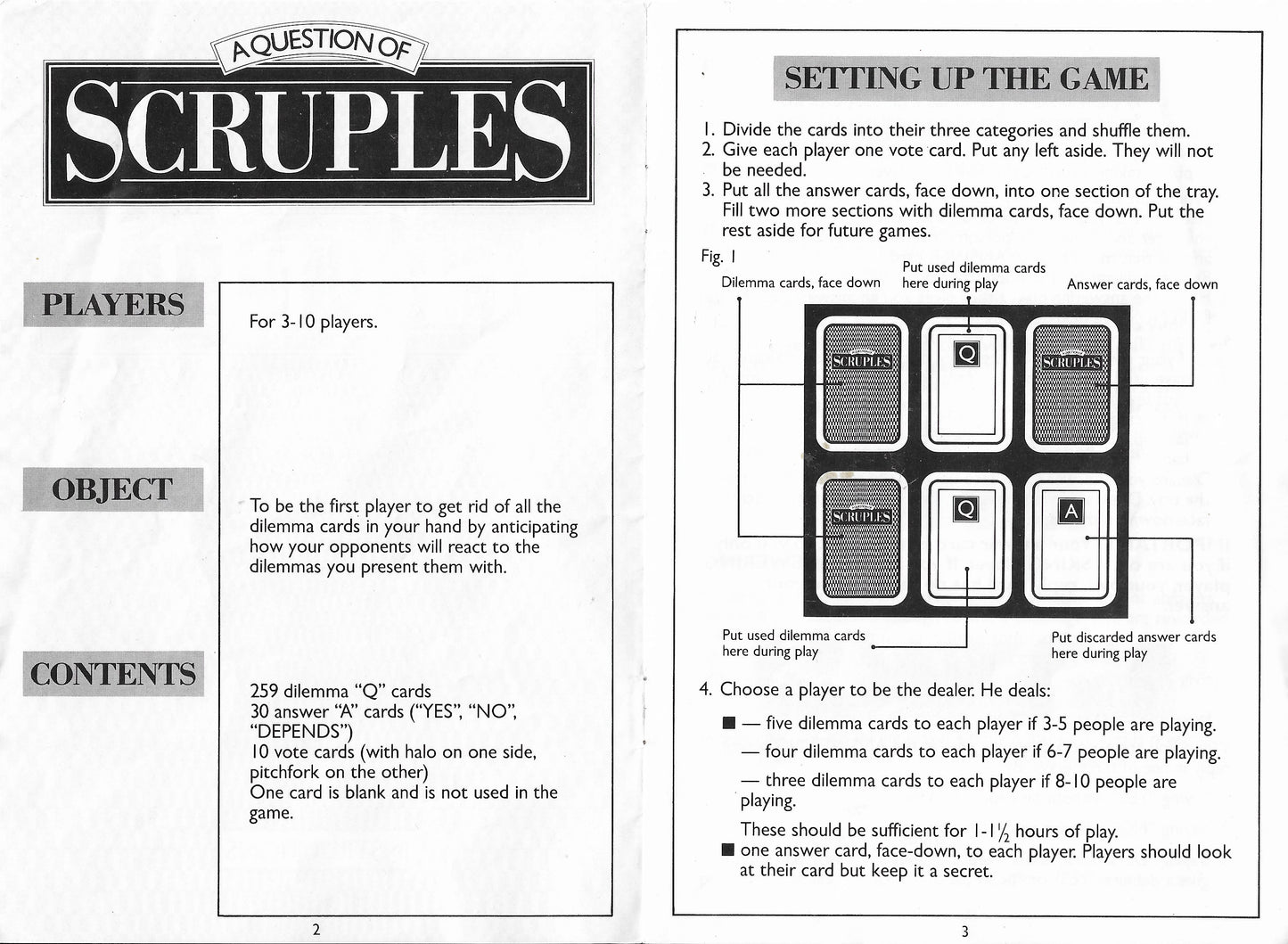 Scruples (1986) – The Game Where “Yes,” “No,” and “Depends” Say Everything.