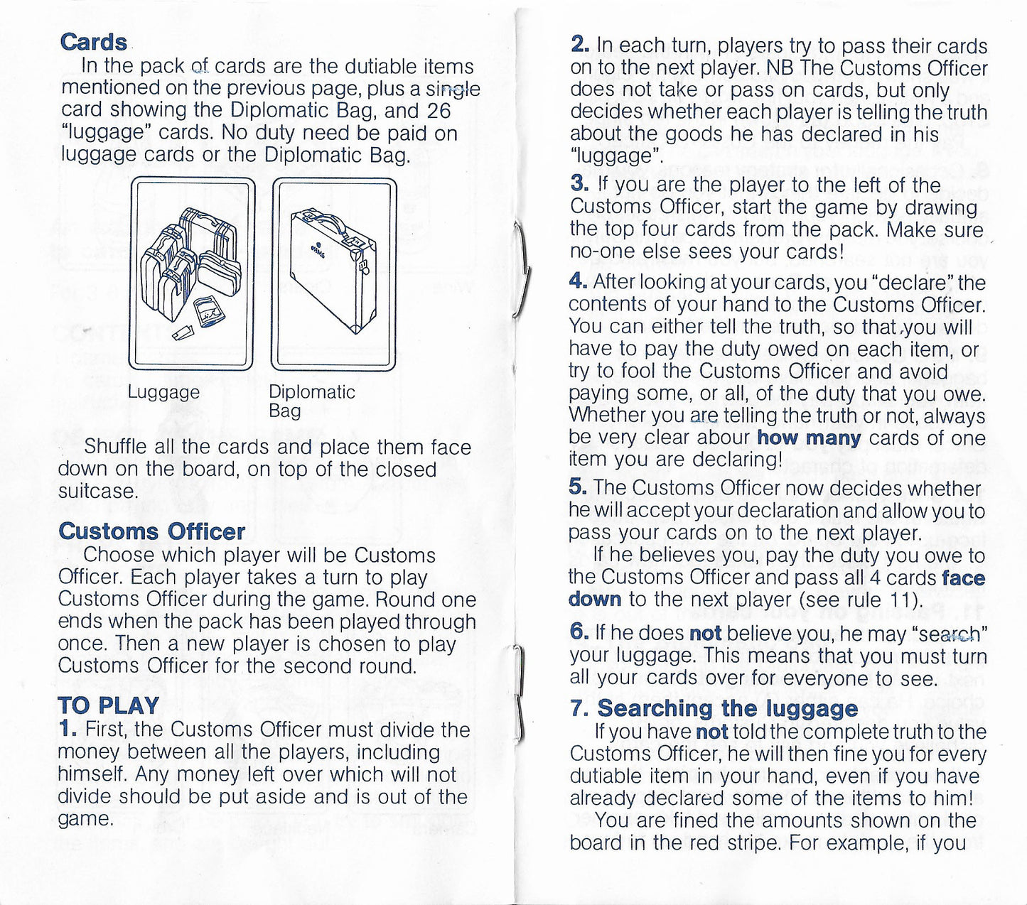 Smuggle (1981) Instructions – Learn the Game of Customs and Contraband