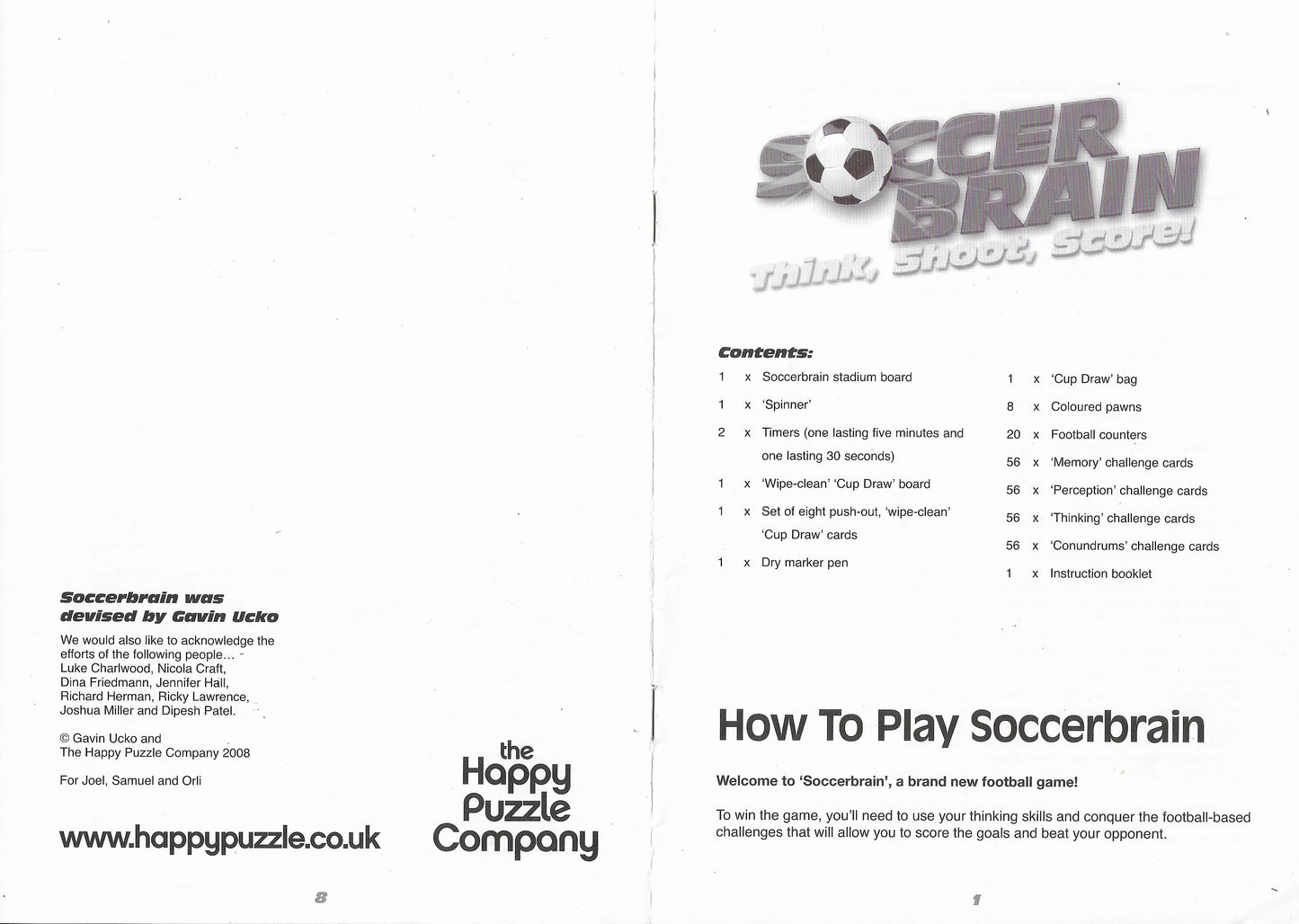 Soccerbrain (2008) turns family game night into a football-themed tournament.