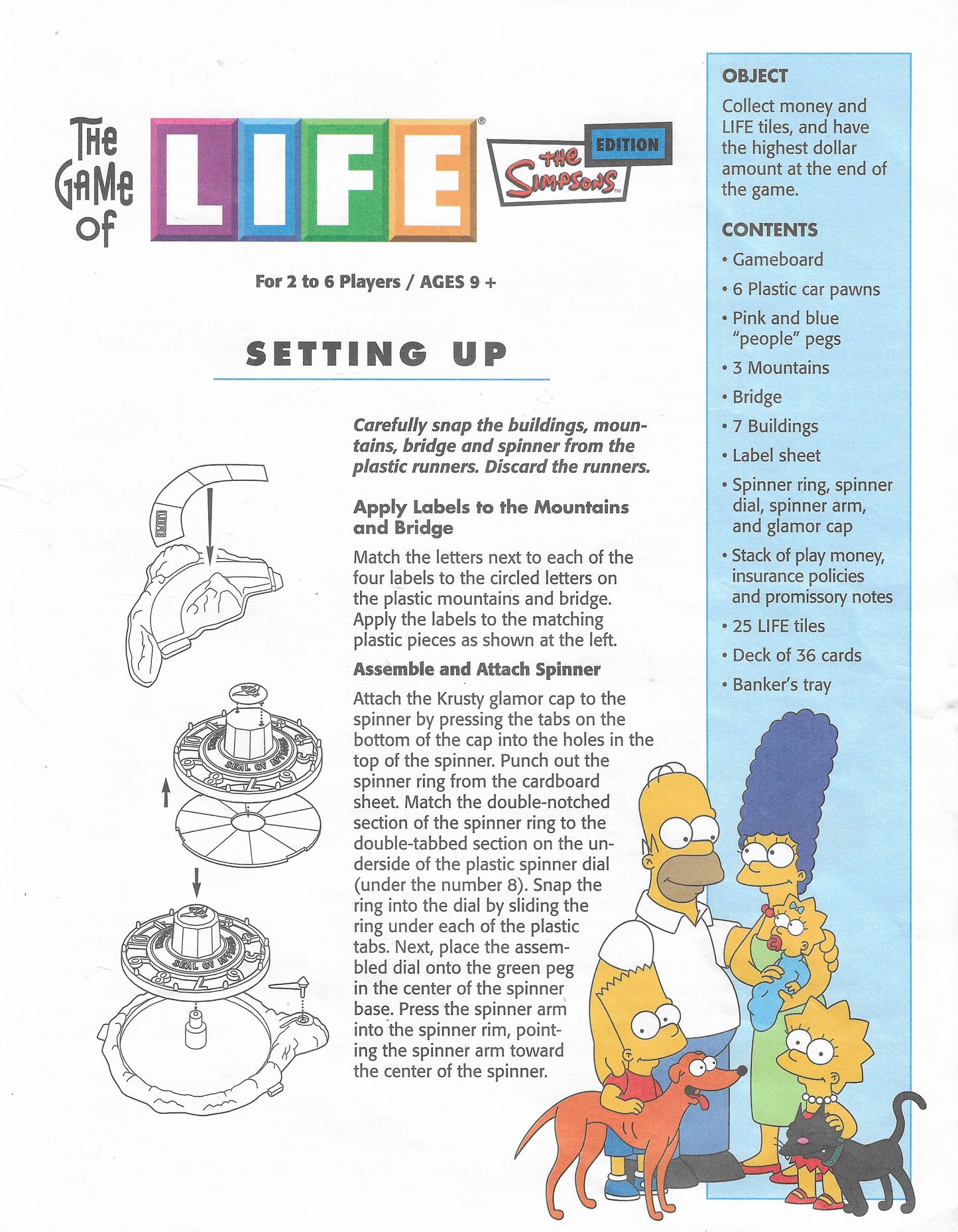 Spin the wheel and take your chances in The Simpsons Game of Life (2004)