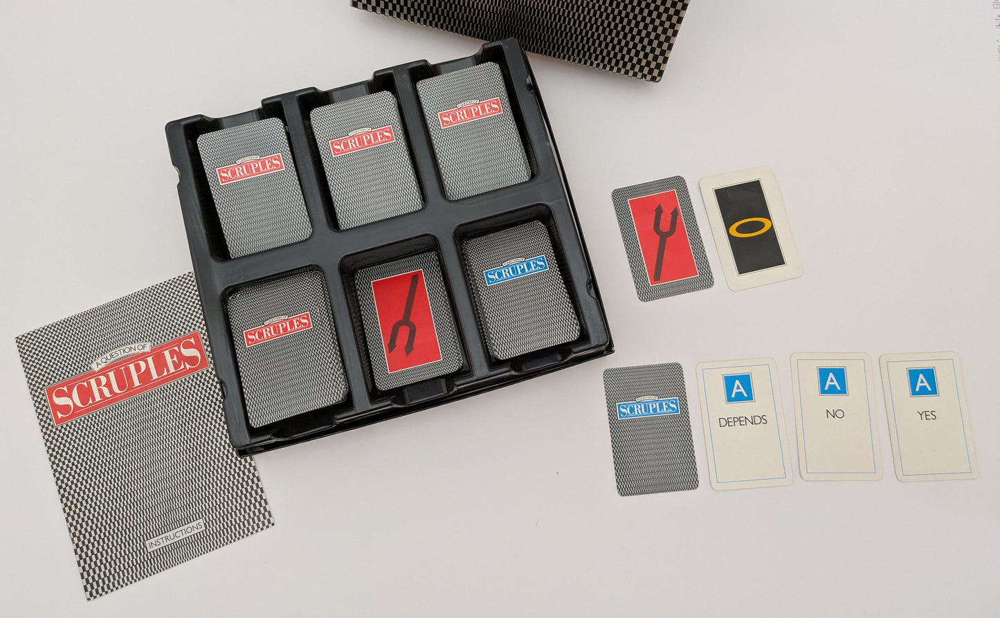 Step Into the Hot Seat with Scruples (1986) and Face Life’s Toughest Questions.