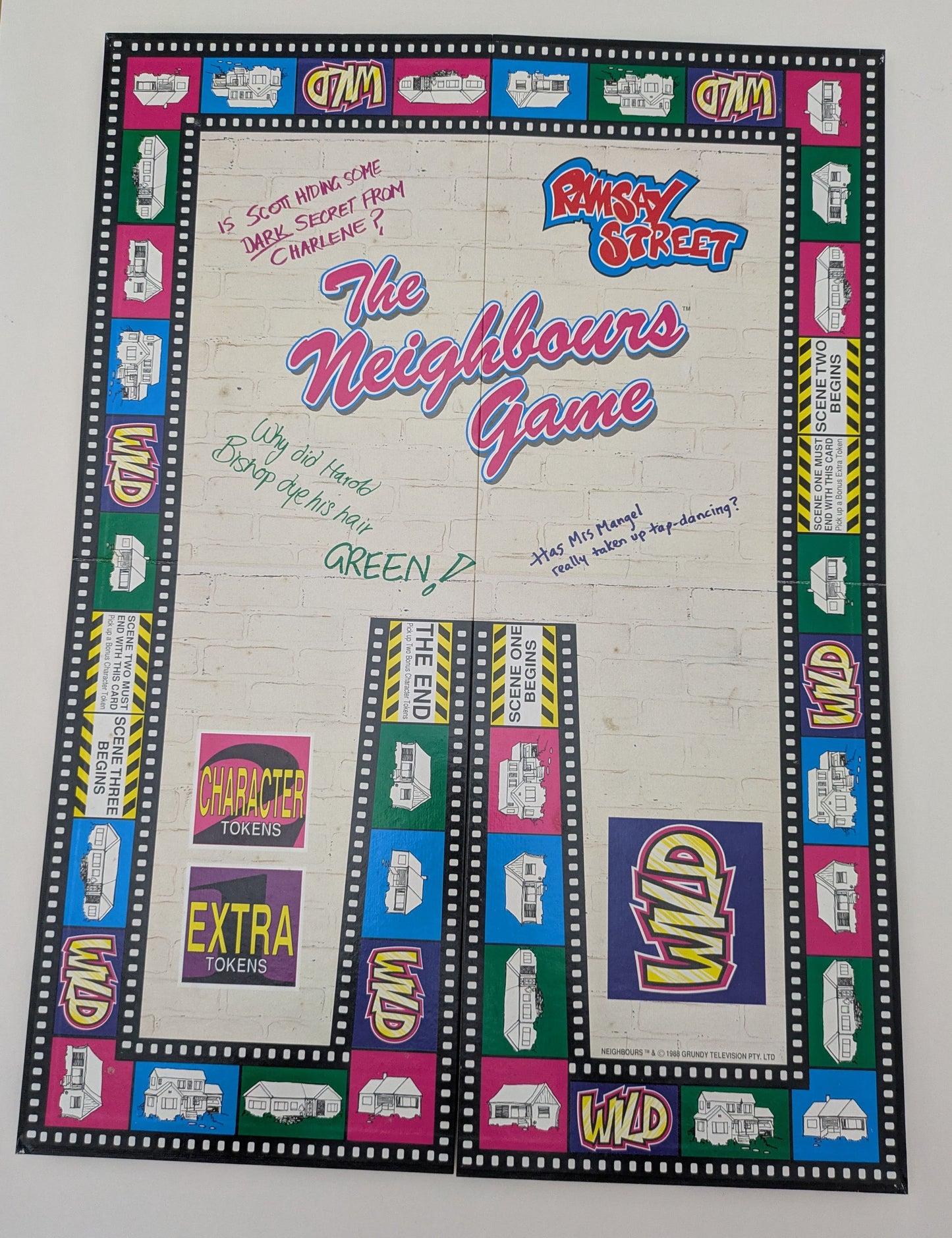 Step into Ramsay Street with The Neighbours Game (1988), a storytelling board game inspired by the classic Aussie soap.