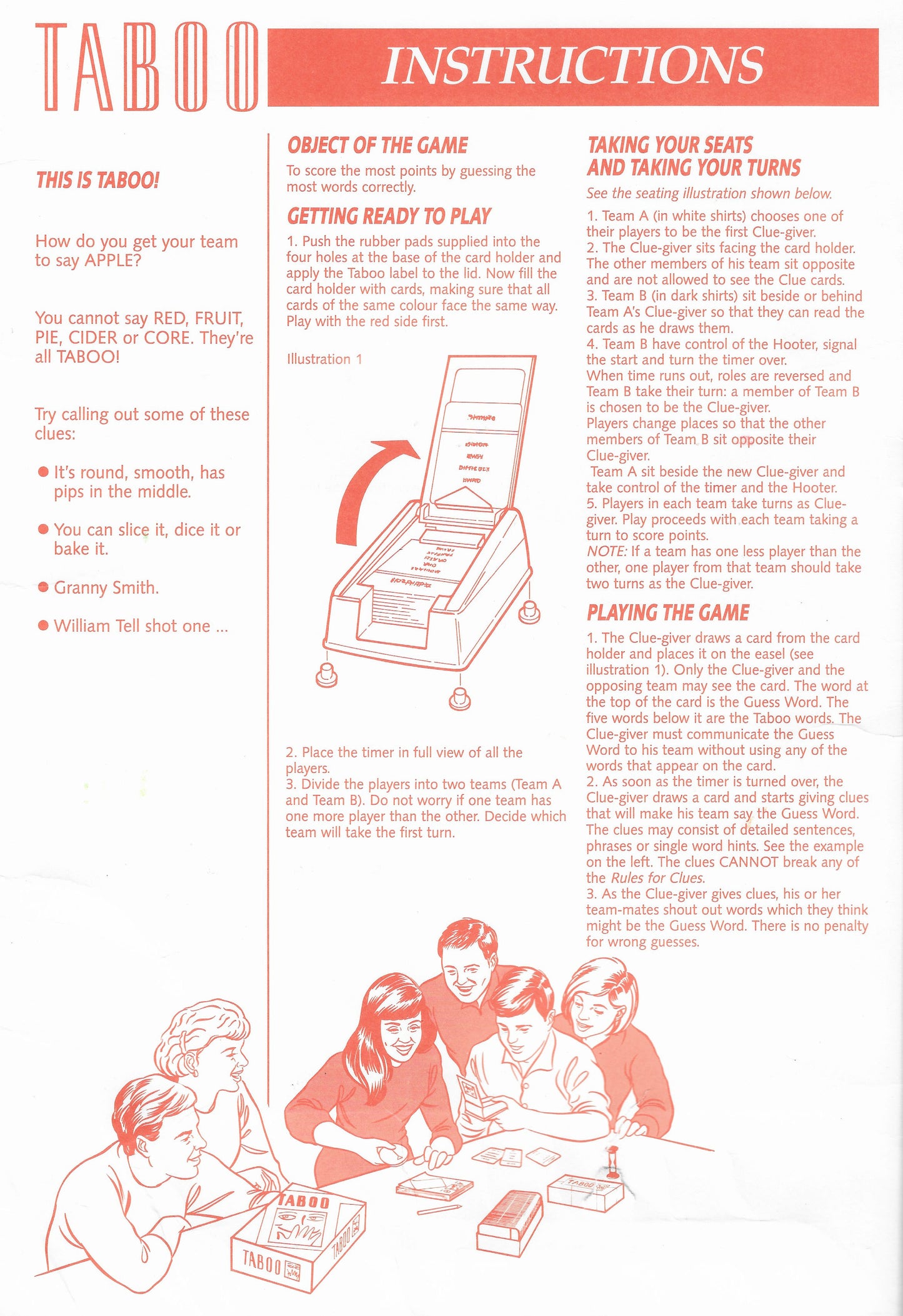 Taboo (1990) Rules of Play – How to Master the Fast-Talking Word Game