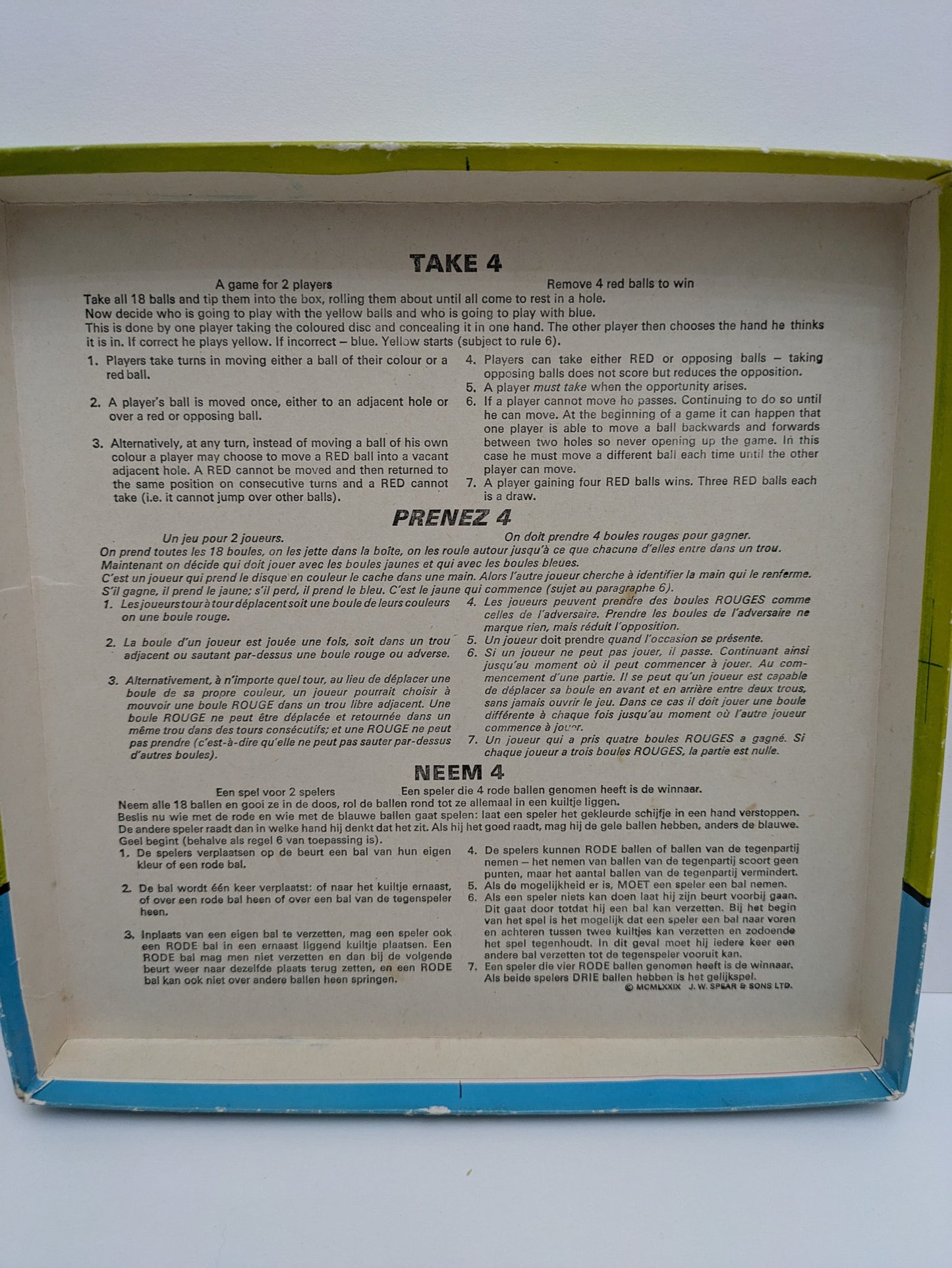 "Detailed Take 4 gameplay guide showing players how to plan tactical moves, capture balls, and block opponents’ progress."