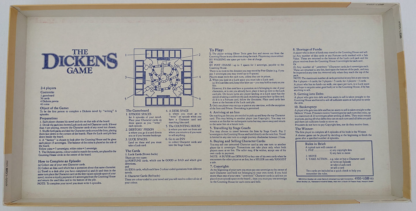 The Dickens Game (1983) Rules – How to Play This Literary Classic