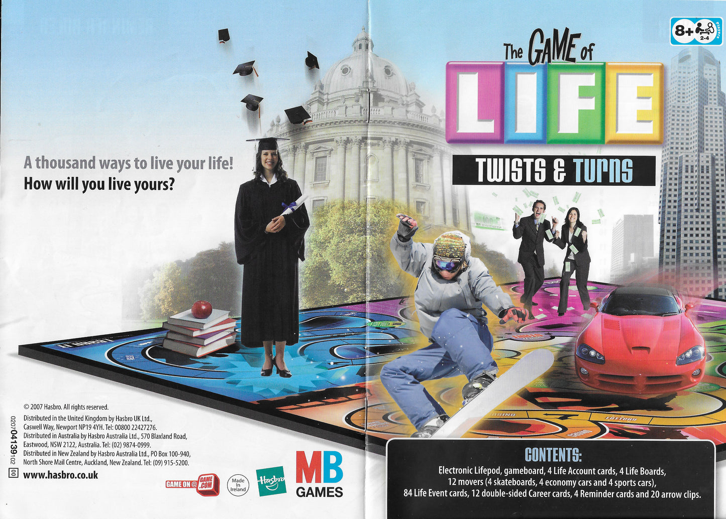 The Game of Life – Twists and Turns (2007) Official Rules and Instructions