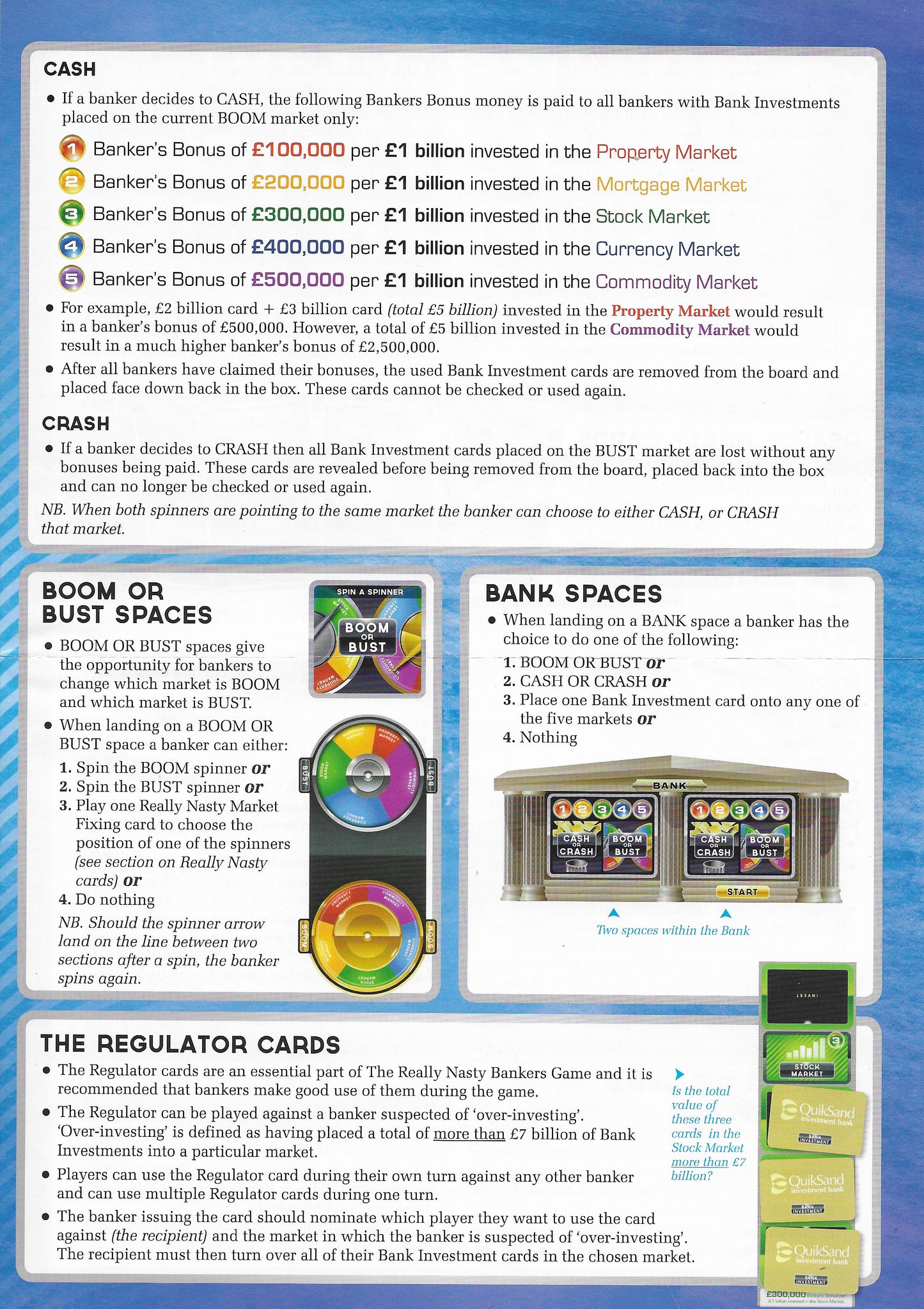 The Really Nasty Bankers Game (2013) is a hilarious and ruthless twist on money games