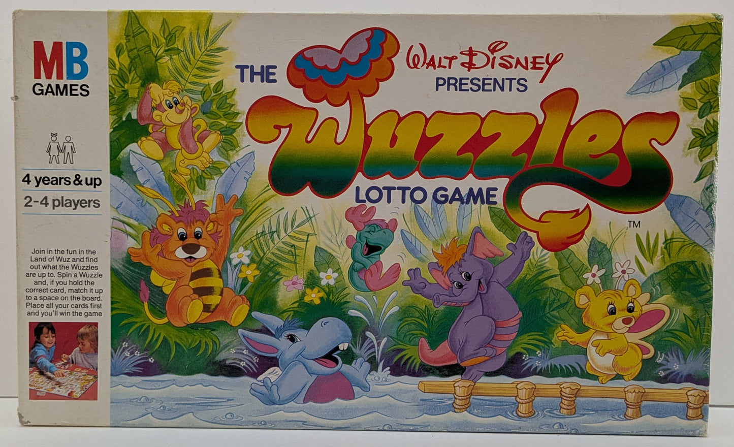 The Wuzzles Lotto Game (1985) is ideal for family game night, sparking smiles and memories with every spin.