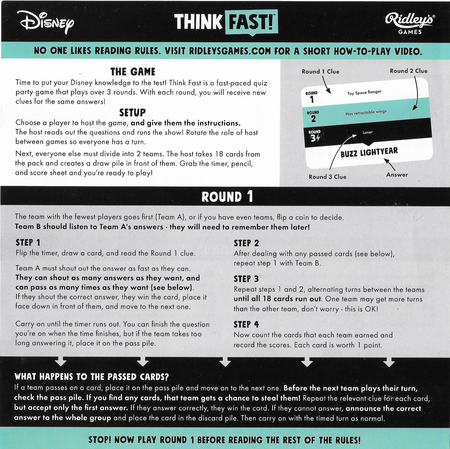 Think Fast (2019) Rules – How to Play the Disney Quiz Game