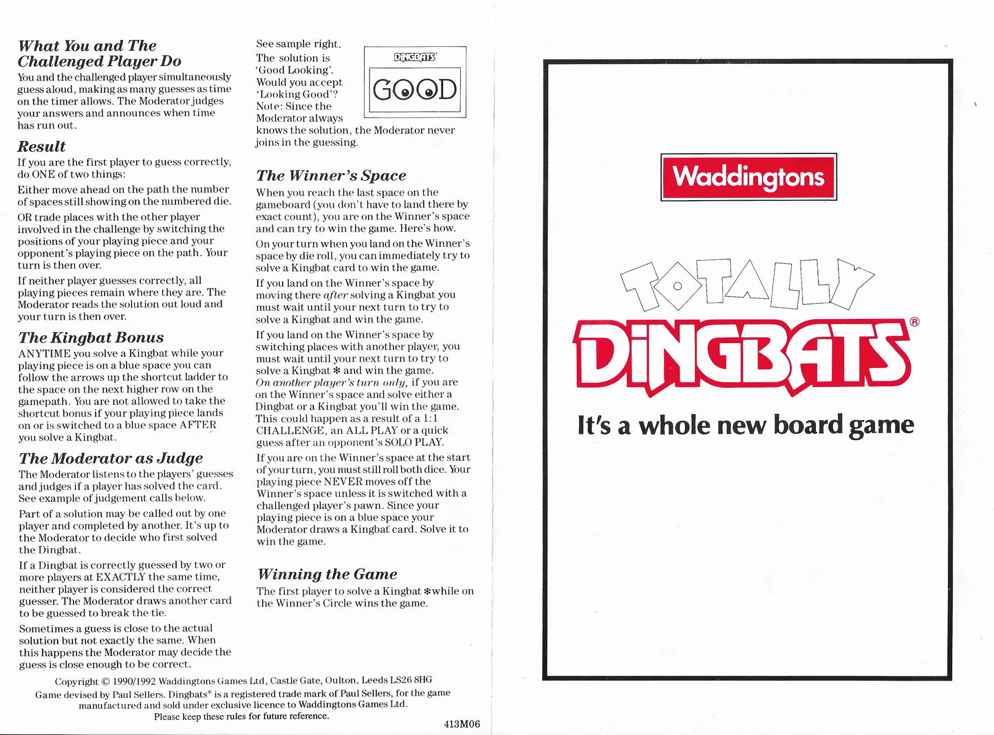 Totally Dingbats (1990) is packed with clever wordplay, challenging puzzles, and a lot of fast-paced fun.
