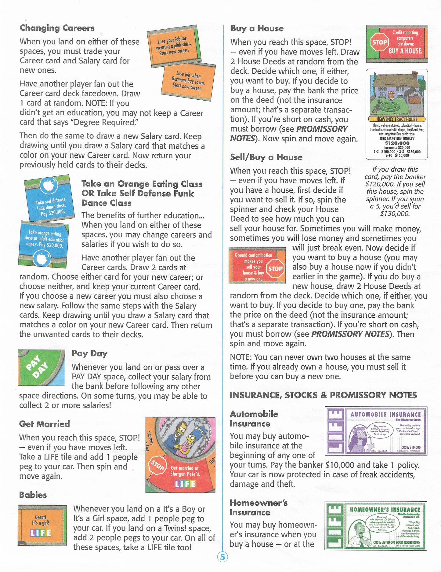 Travel from job to job in Springfield with The Simpsons Game of Life (2004)