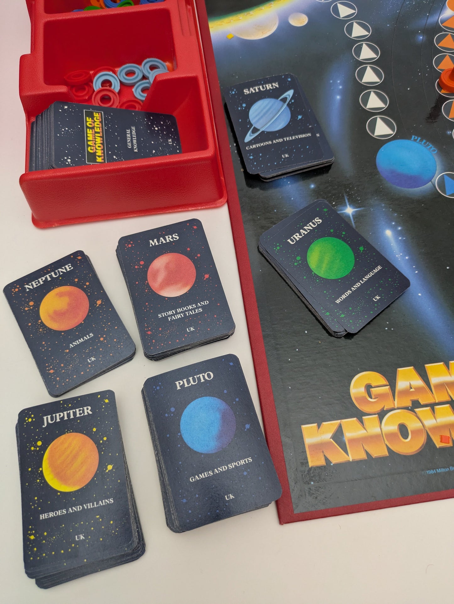 Travel the Solar System in Game of Knowledge (1984) Board Game Fun