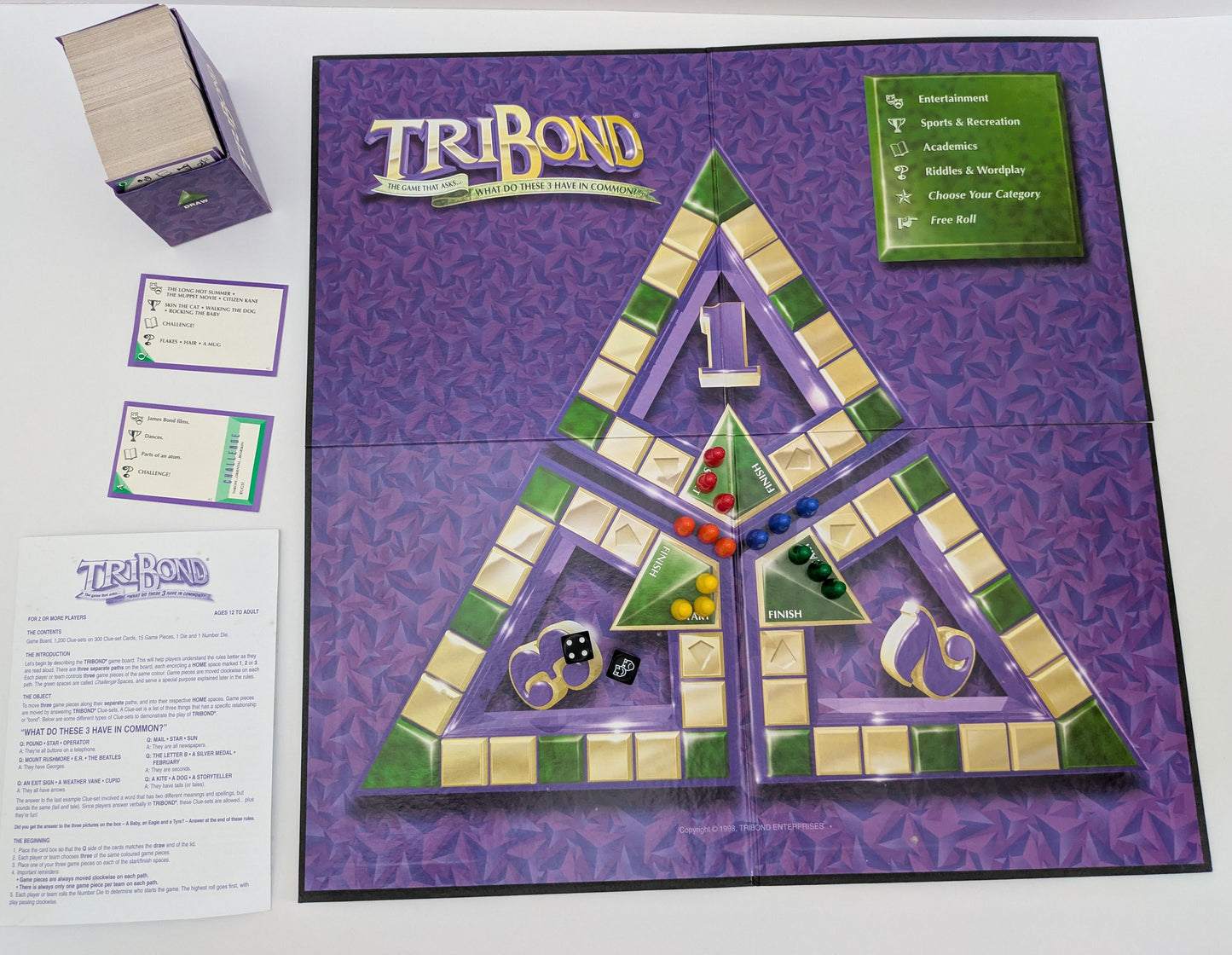 Tribond (1999) The Trivia Game of Connections and Clever Thinking