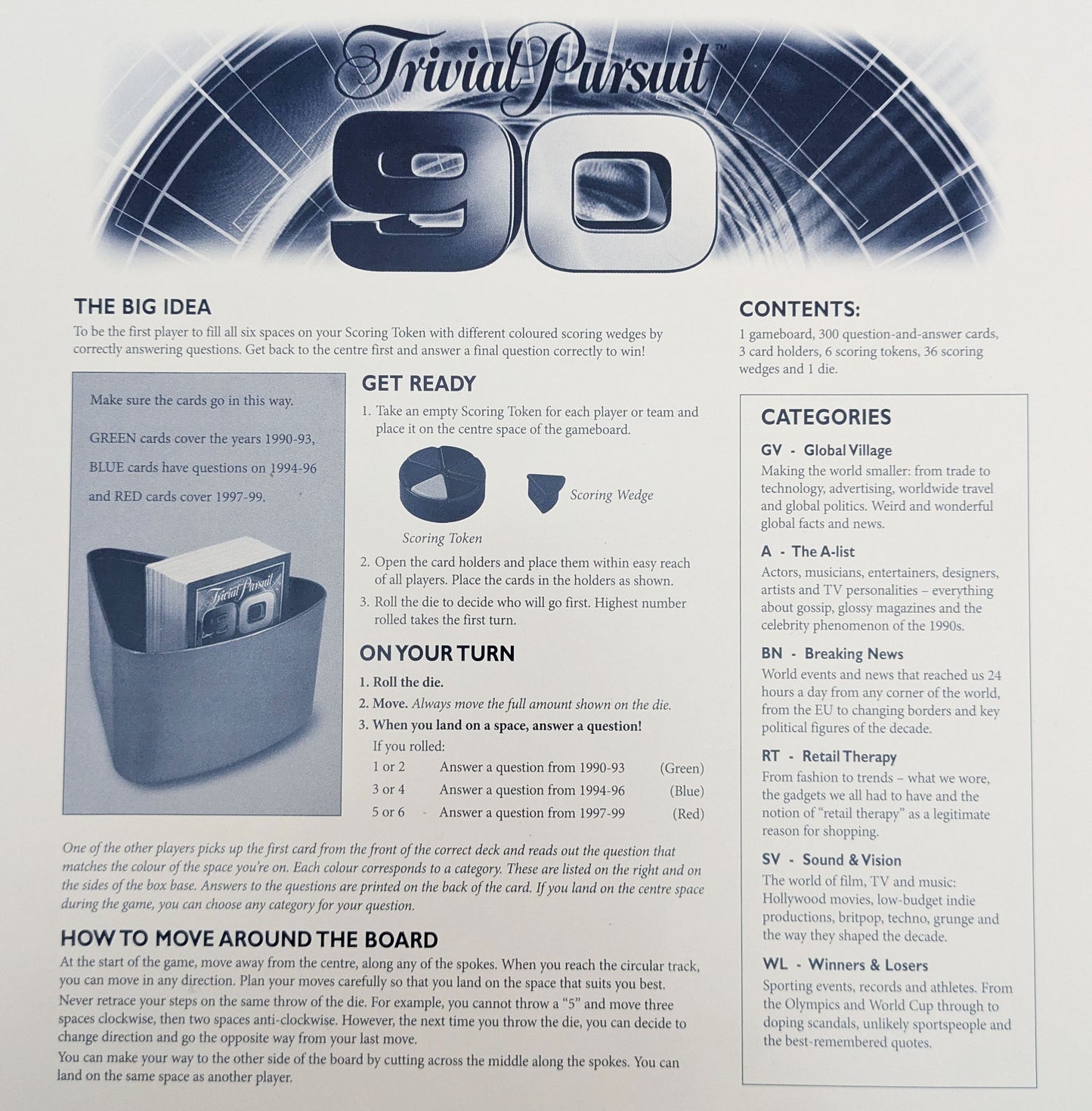 Trivial Pursuit 90s (2005) Rules – How to Play the Decade’s Trivia Classic