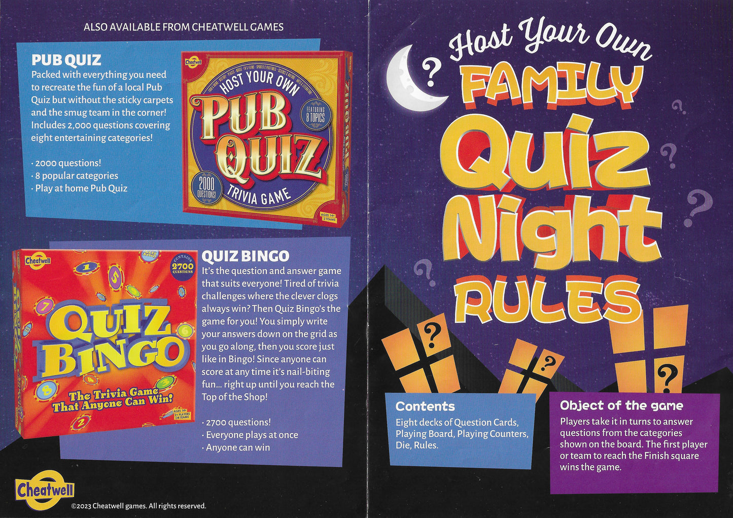 With eight different categories, Family Quiz Night (2023) keeps things fresh every time you play.