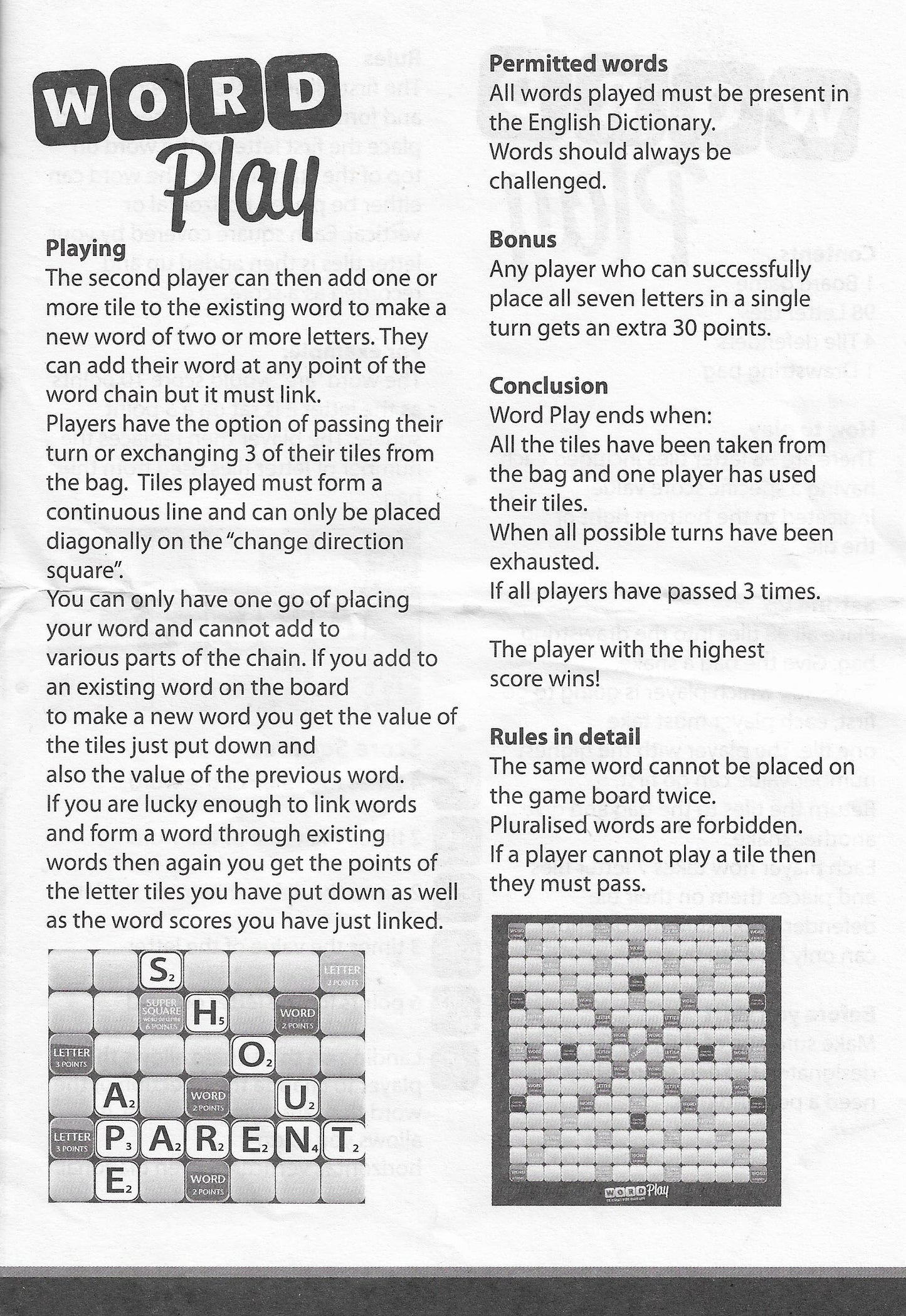Word Play (2012) How to Play and Enjoy the Fast Word Game