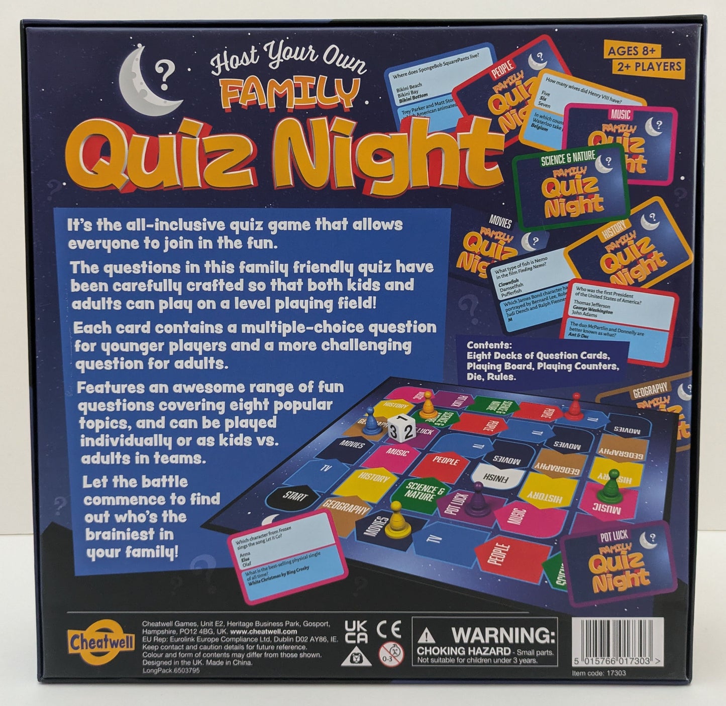 You don’t need to be a quiz whizz to enjoy Family Quiz Night (2023) – just bring your best guesses and have fun.