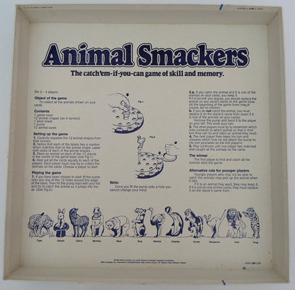 Animal Smackers (1984) Rules – everything you need to set up, play, and catch your way to victory!