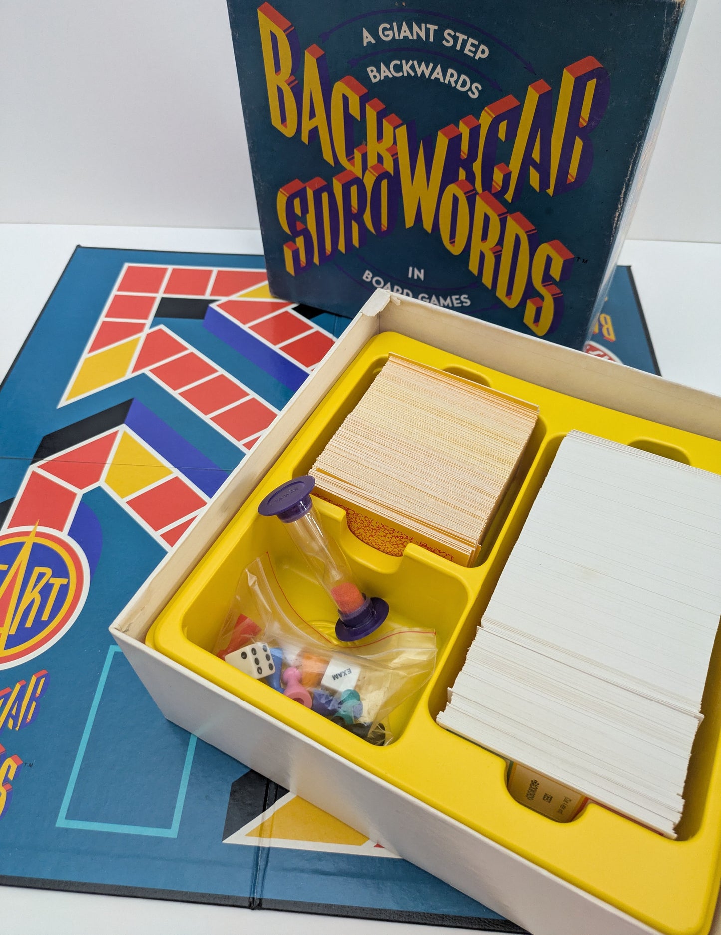 Backwords 1988 is the hilarious game where speaking backwards might just win you the game.