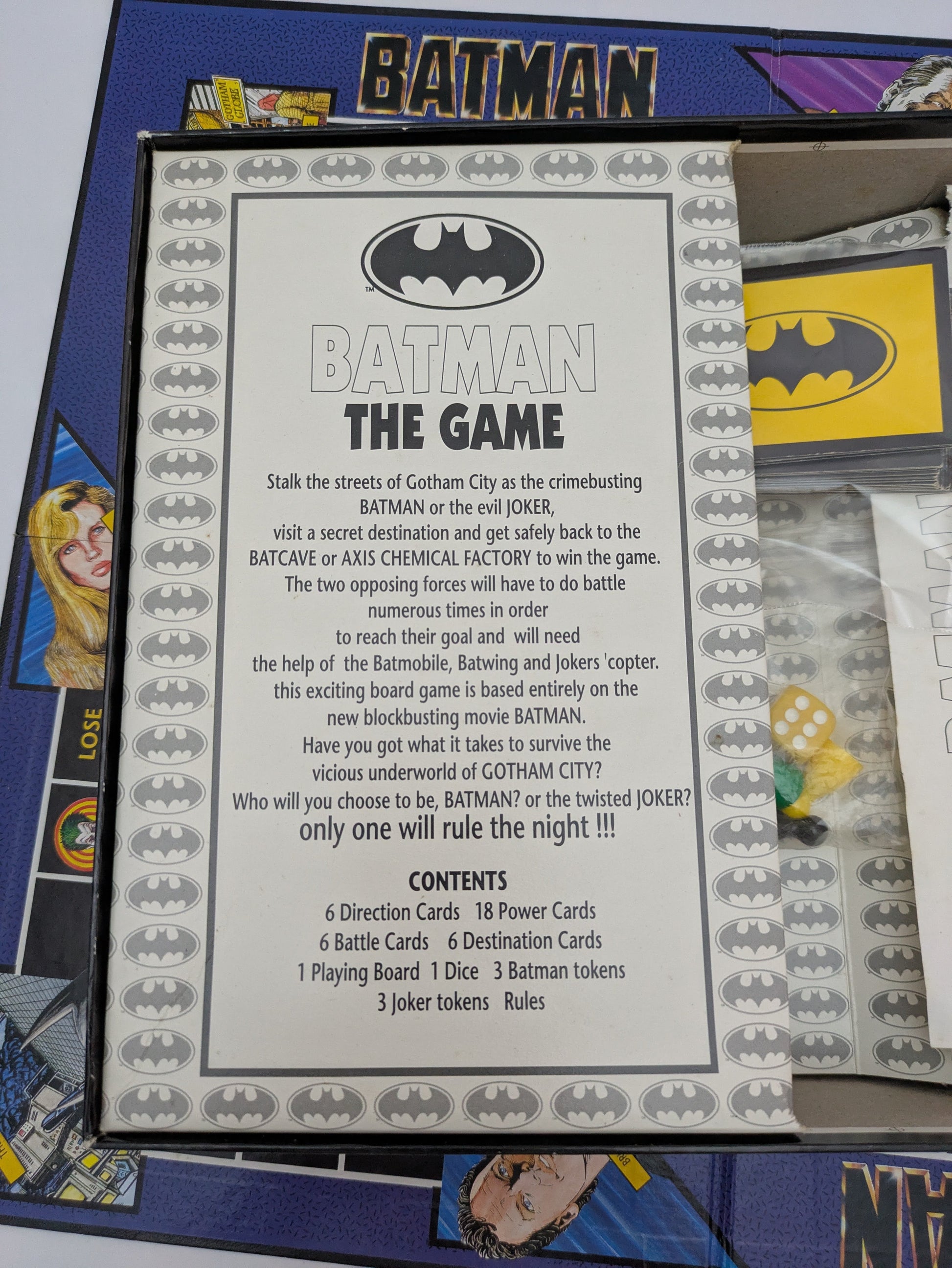 Batman (1989) features players taking on the roles of Batman and The Joker.