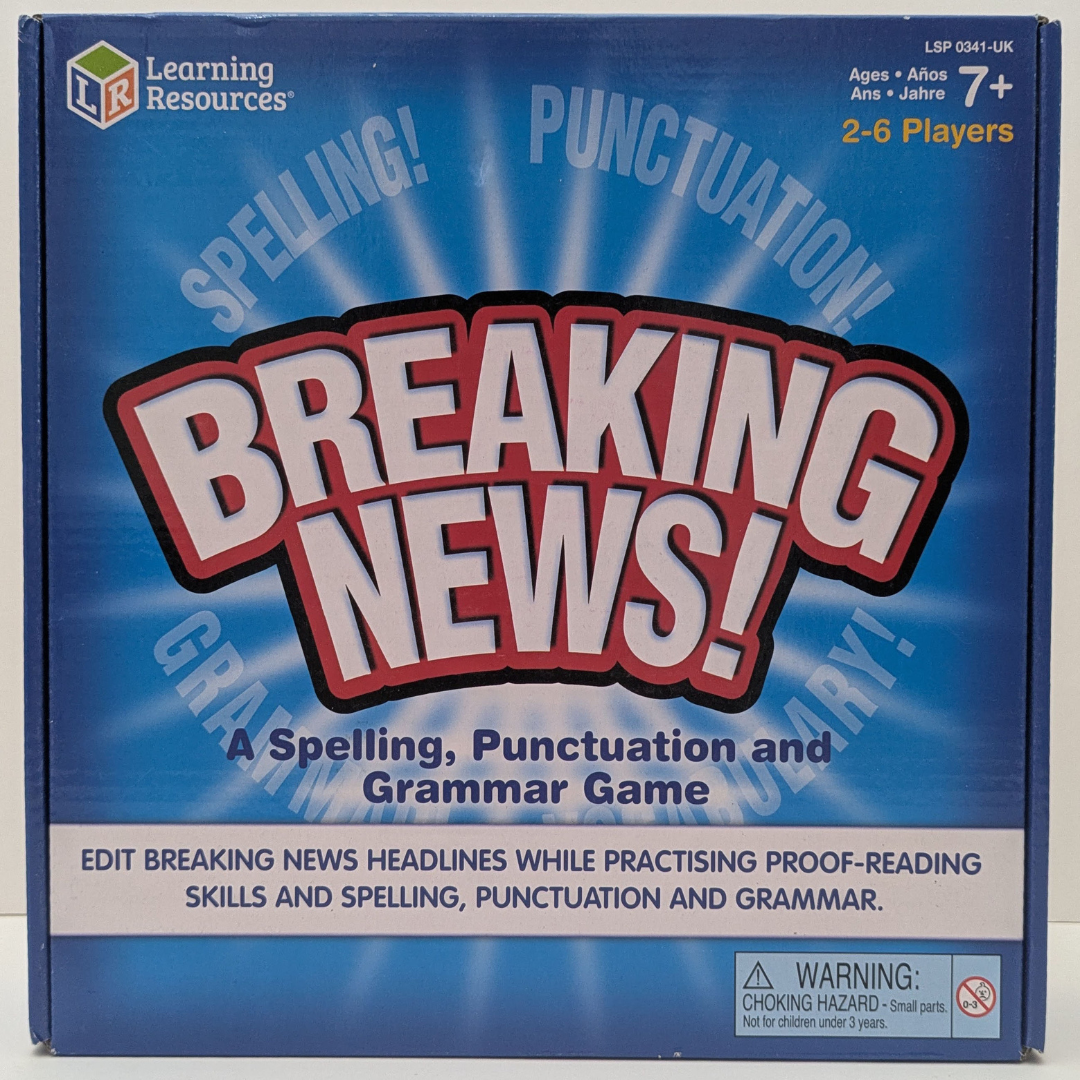 Breaking News (2005) – A Spelling, Punctuation and Grammar Board Game