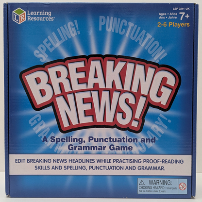 Breaking News (2005) – A Spelling, Punctuation and Grammar Board Game