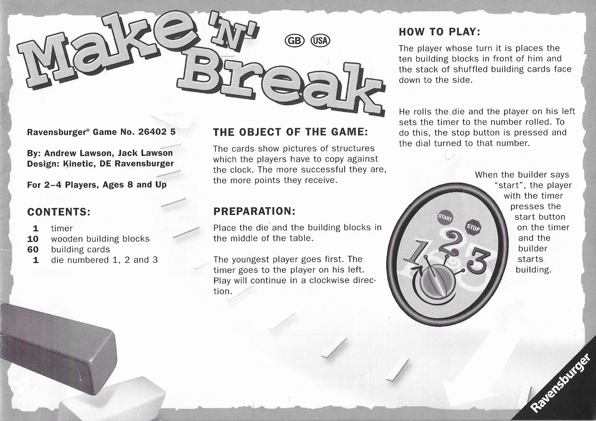 Bring the blocks, bring the timer – Make 'N' Break (2004) is ready to build your game night.