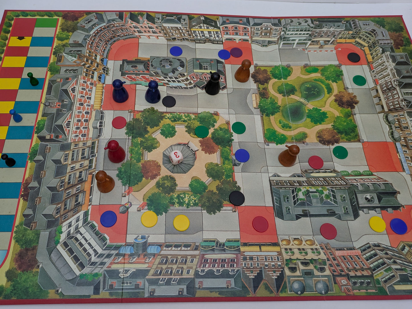 City (1989) board game – build shops, restaurants, and more in a bustling town.