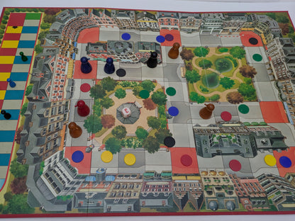 City (1989) board game – build shops, restaurants, and more in a bustling town.