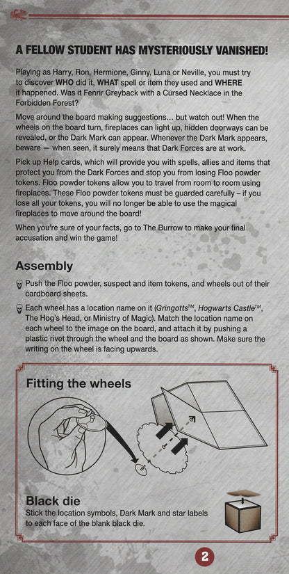 Cluedo Harry Potter (2019) Game Rules – Step Into the Wizarding World