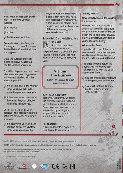 Cluedo Harry Potter (2019) Rules Explained – A Guide to Playing