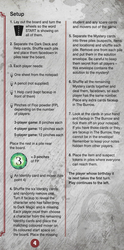 Cluedo Harry Potter (2019) Rules Guide – Who, What, Where Explained