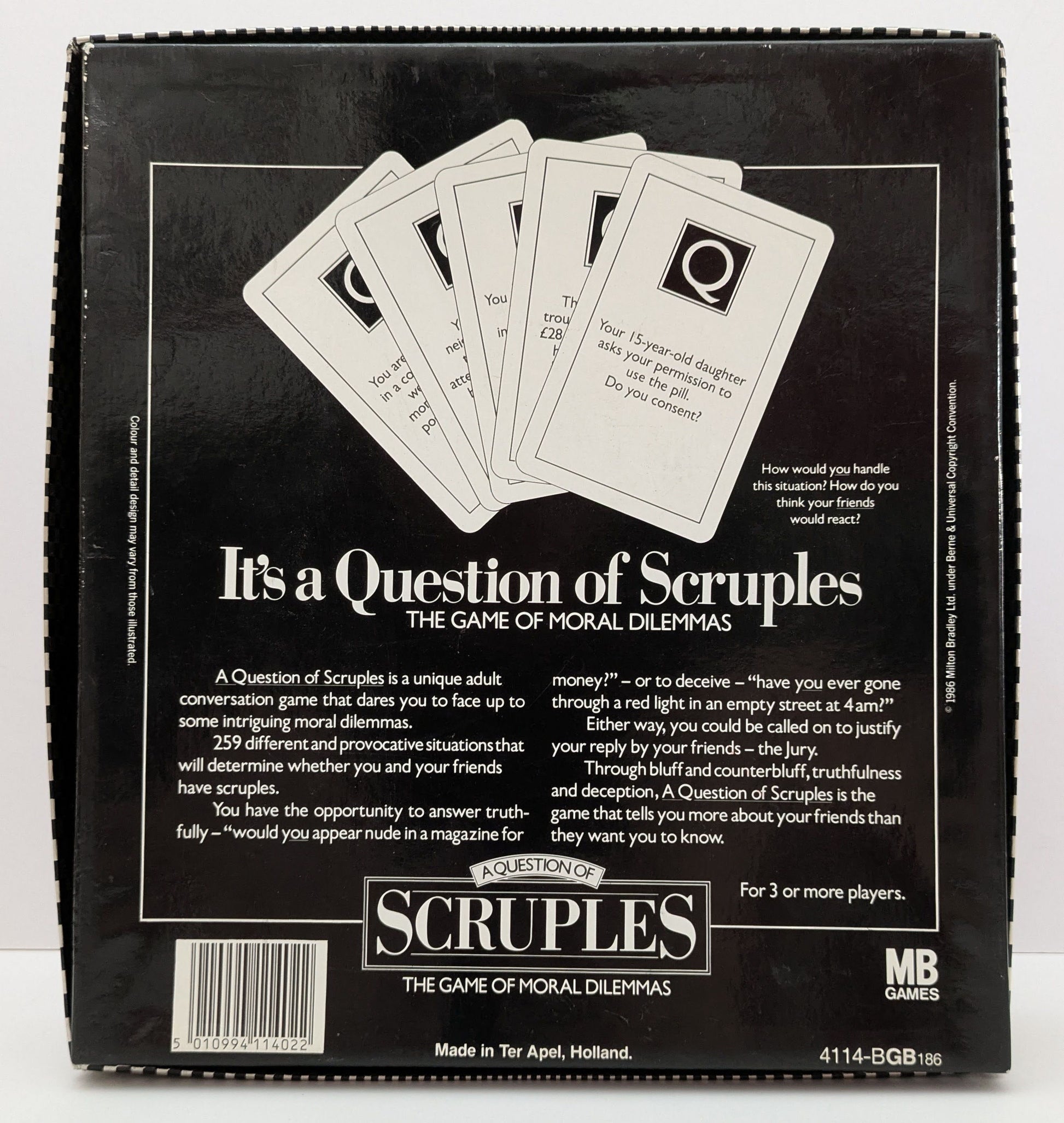 Could You Predict Their Answer Scruples (1986) Makes You Guess!