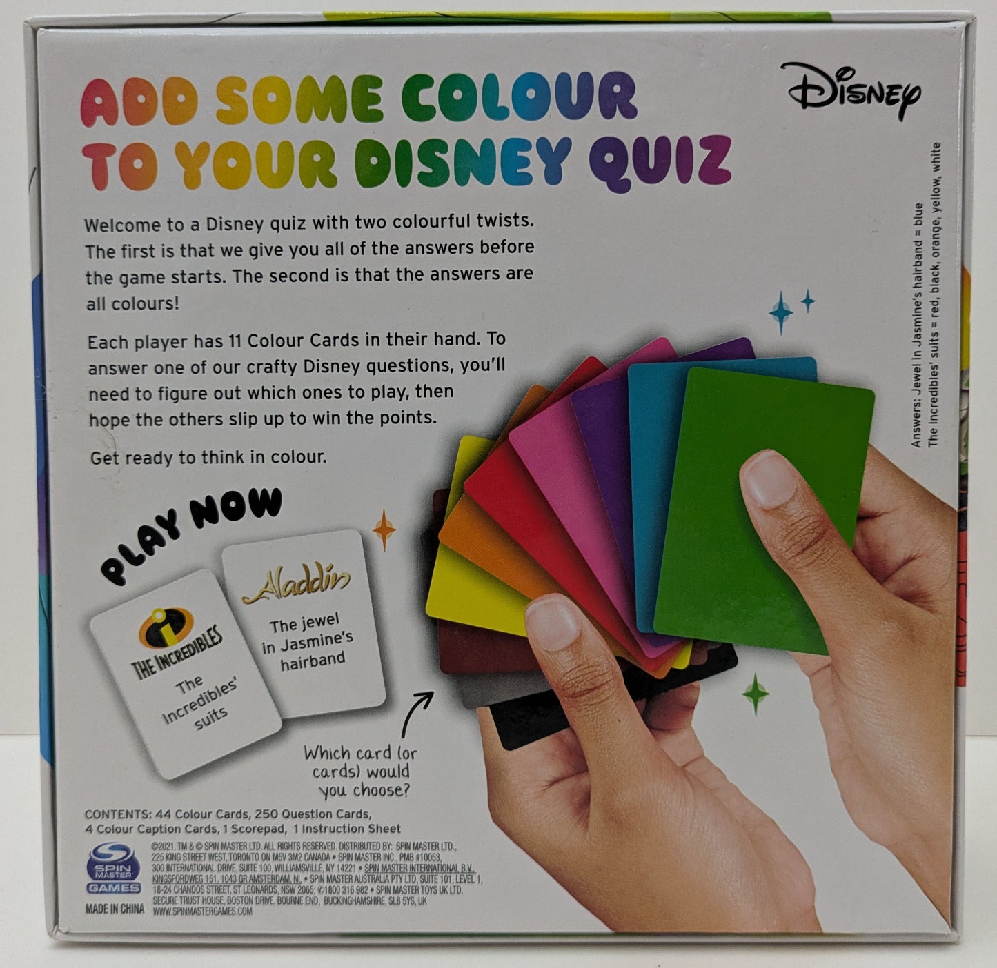 Disney Colour Brain (2019) is packed with quiz questions for all ages