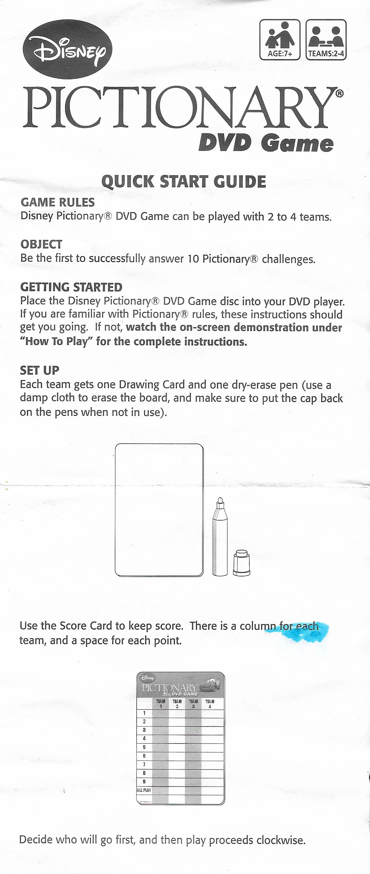 Disney Pictionary DVD (2007) Rules – How to Play This Magical Edition