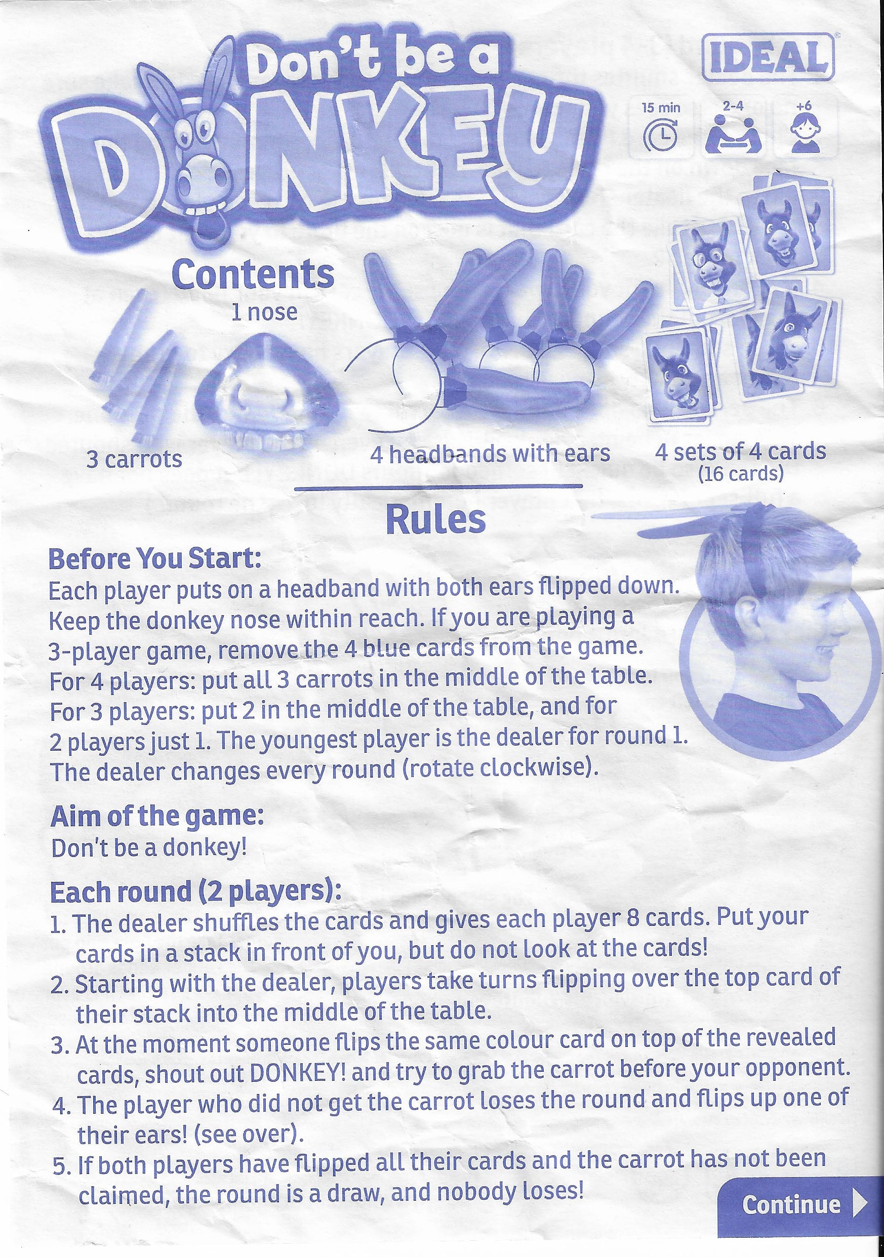 Don’t Be a Donkey (2017) rules miss out on a carrot and you’re one step closer to full donkey mode!