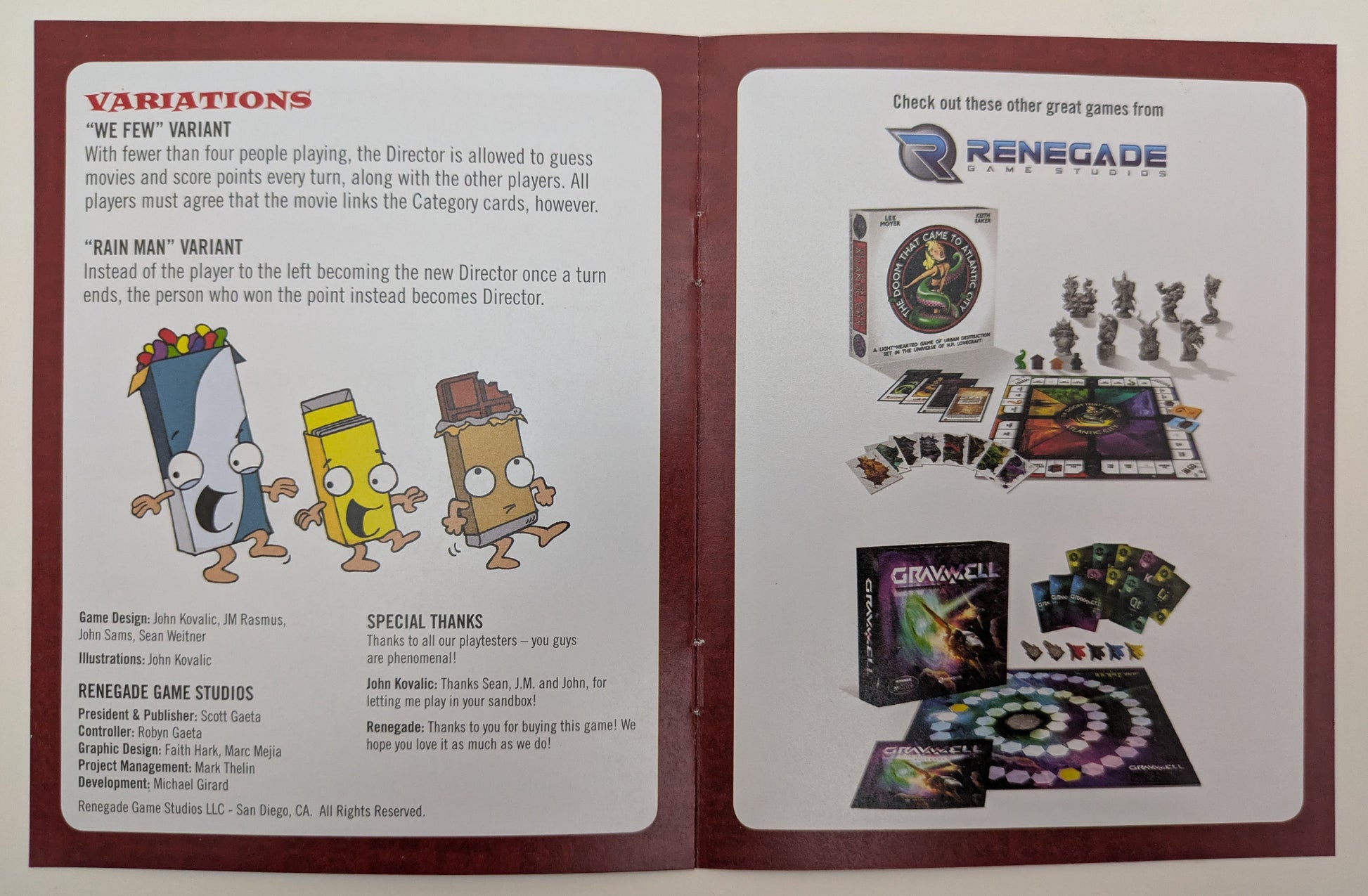 Double Feature game instructions showing how to play, including details about linking movie elements and scoring points.