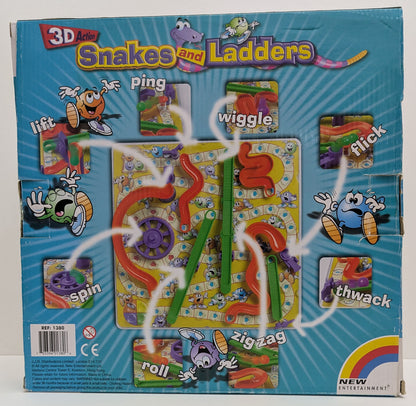 Experience the classic favourite in a whole new way with 3D Snakes and Ladders (2012).