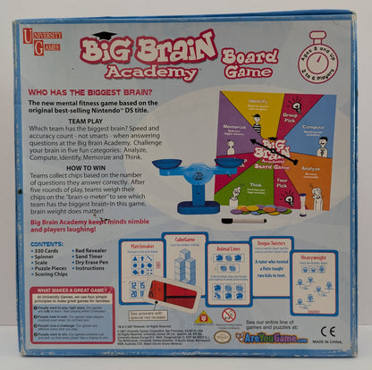 Experience the exciting mix of puzzles and challenges in Big Brain Academy Board Game (2007).