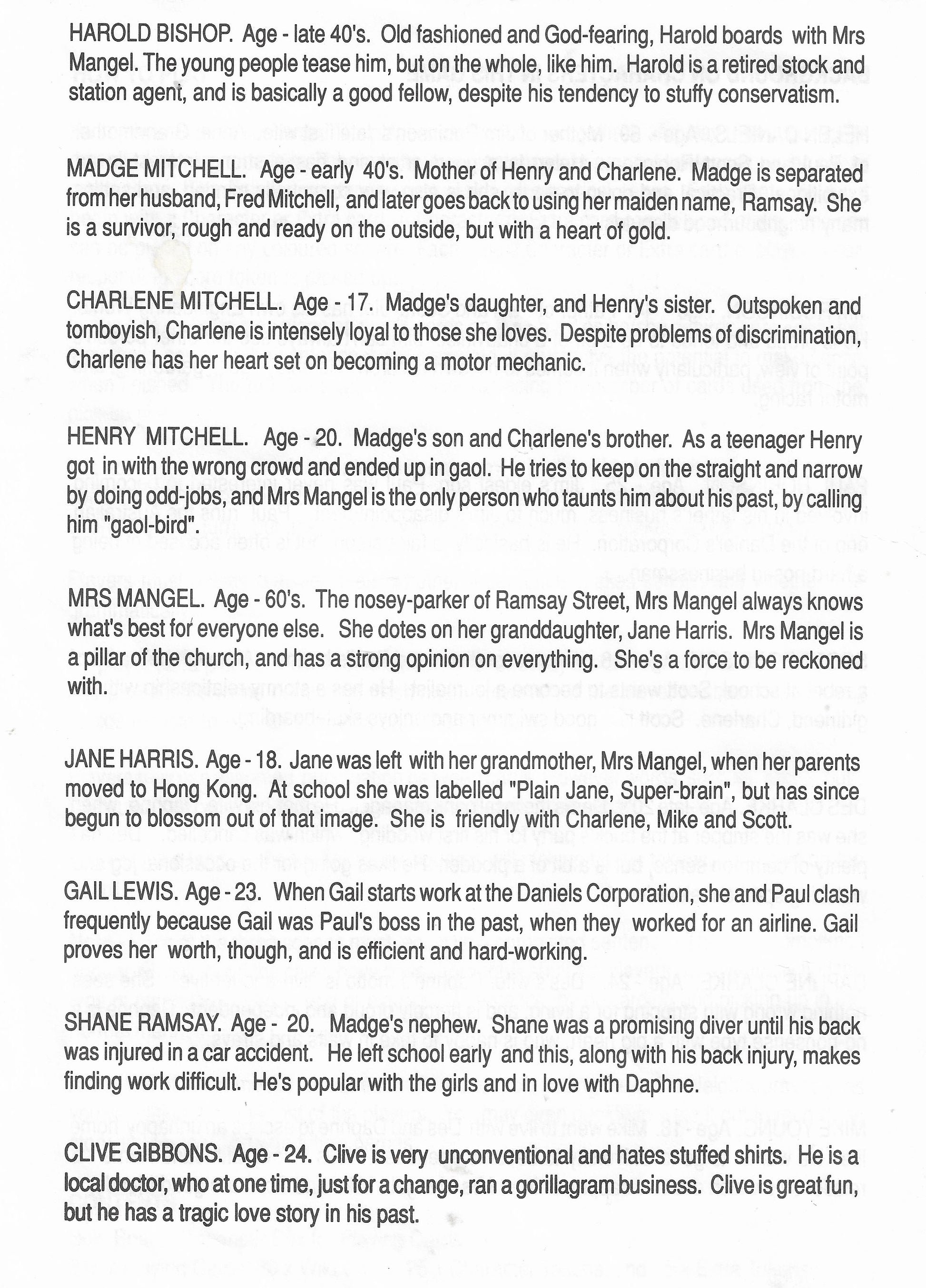 Explore the original instructions for The Neighbours Game (1988), a storytelling classic from Ramsay Street.