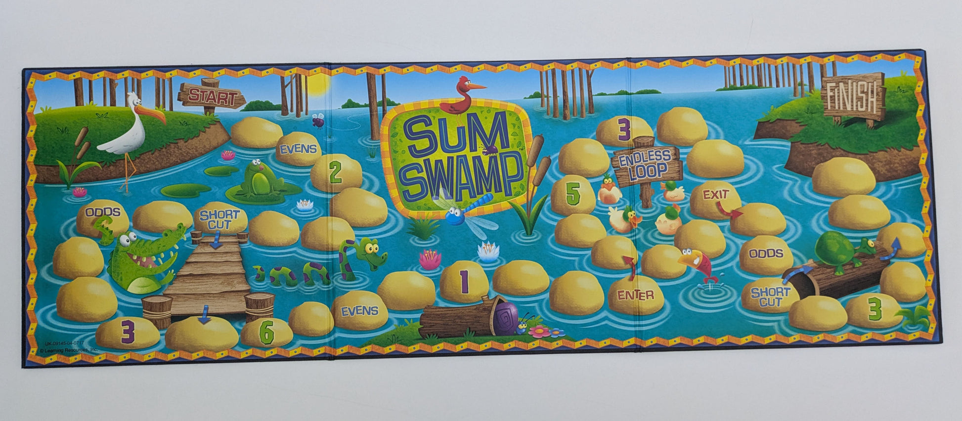 Explore the swampy paths in Sum Swamp (1993) where dice rolls lead to exciting maths challenges and quick-thinking fun.