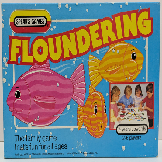 Floundering (1984) A quirky retro dice game of catching fish piece by piece