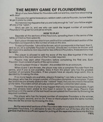 Floundering Board Game Rules – How to Play This 1984 Retro Classic