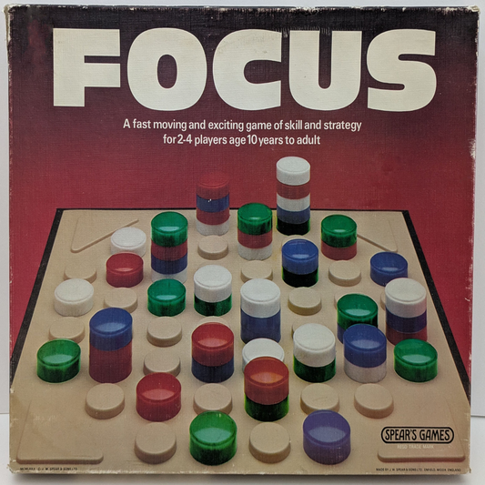 Focus (1980) – A Clever Strategy Game of Stacks and Steals