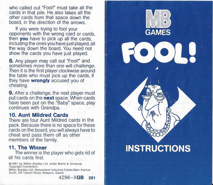Get ready to call out “Fool!” in Fool! (1981)—a game where poker faces and quick thinking are everything.